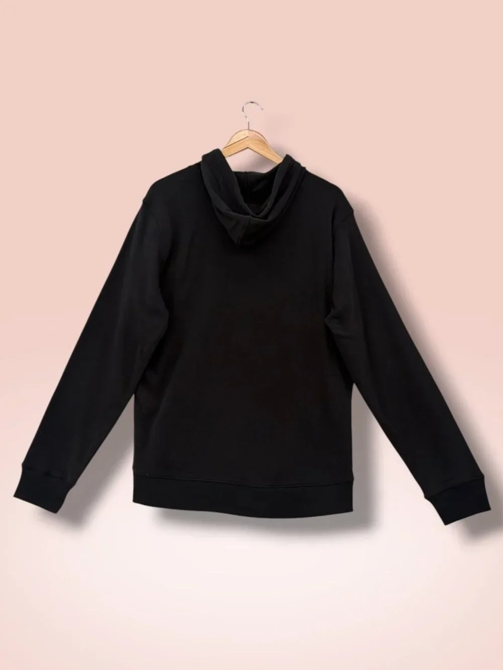 Levi's Men's Caviar Black Logo Graphic Pouch Pocket Hoodie L